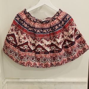 Forever 21 flowy skirt red, white and blue